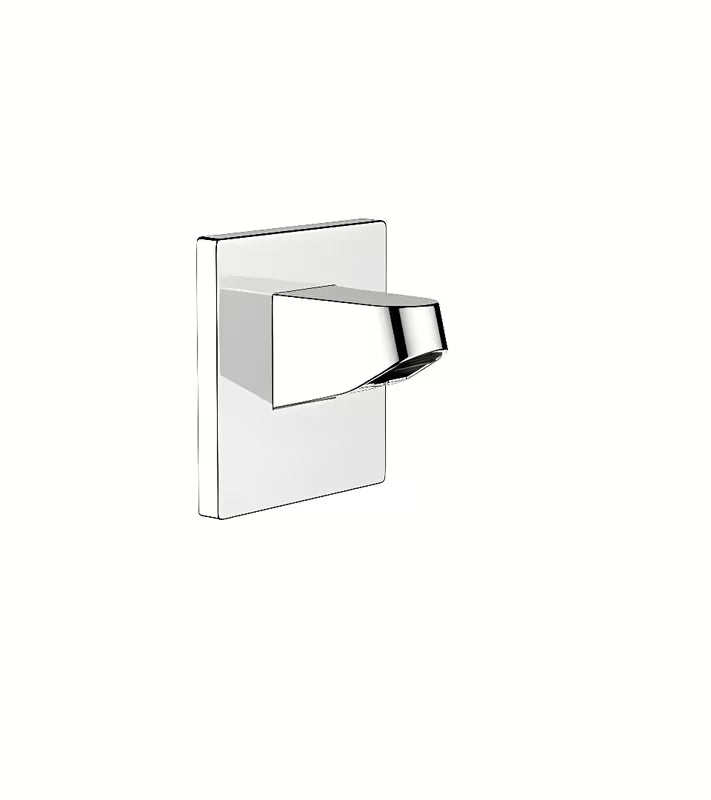 Chromové sprchové rameno hansgrohe Pulsify pro montáž na stěnu, délka 8 cm, pro horní sprchu 105 mm.