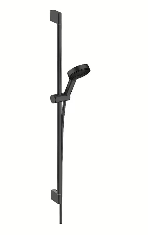 Hansgrohe Pulsify Select sprchový set v matně černé s ruční sprchou a sprchovou tyčí