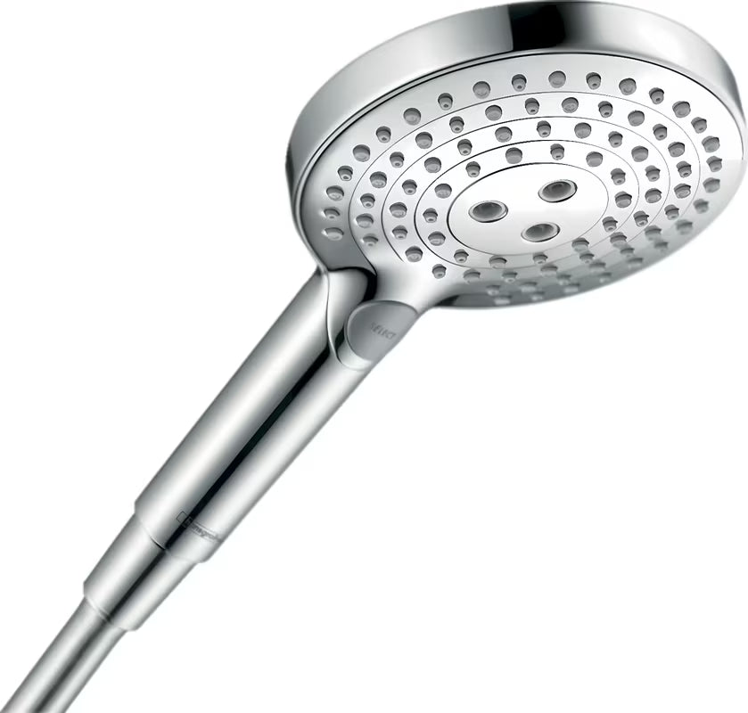 Ruční sprcha Hansgrohe Raindance Select S v chromu s tlačítkem Select a třemi typy proudu
