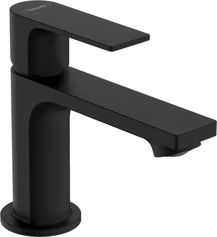 Hansgrohe Rebris E umyvadlová páková baterie v matně černém provedení s funkcemi CoolStart a EcoSmart