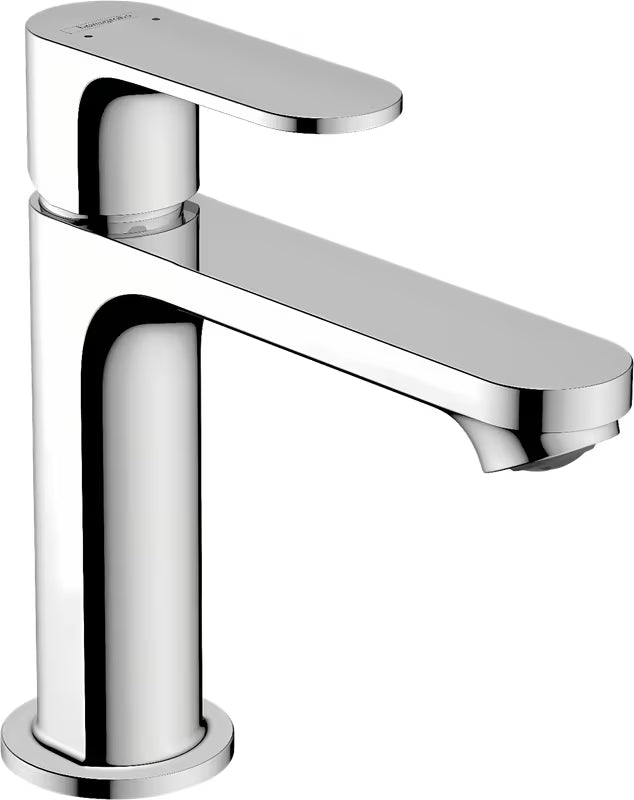 Chromová umyvadlová páková baterie Hansgrohe Rebris S s výpustí s táhlem