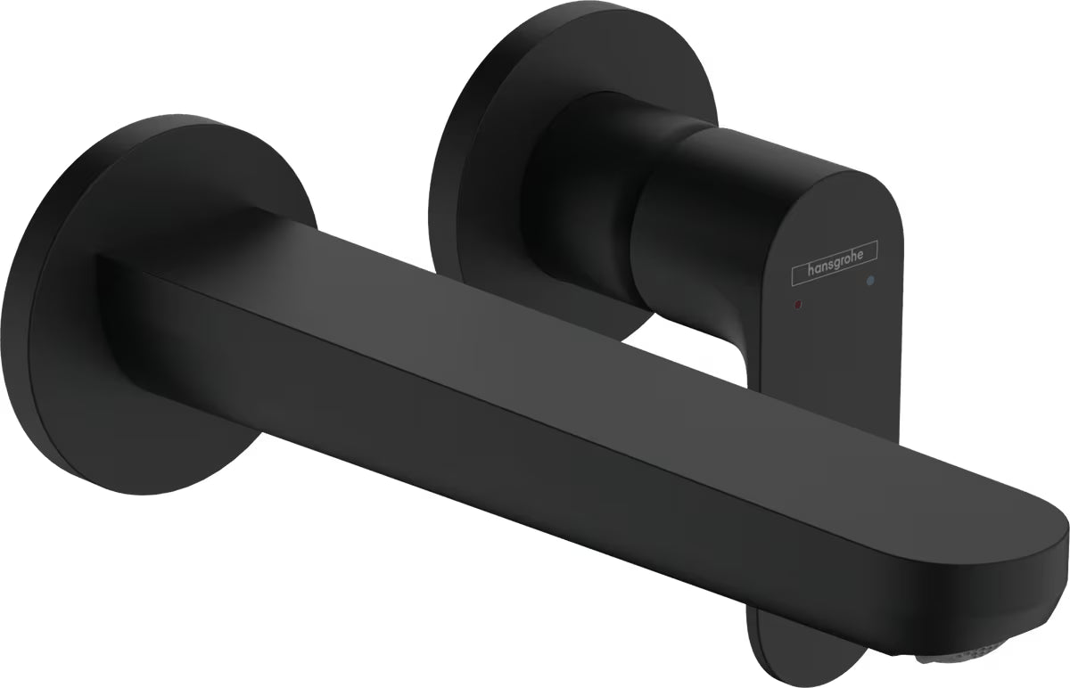 Hansgrohe Rebris S podomítková umyvadlová baterie v matné černé pro montáž na stěnu