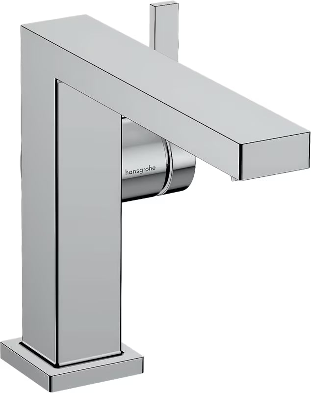 Chromová páková umyvadlová baterie hansgrohe Tecturis E s boční pákou a odtokem push-open