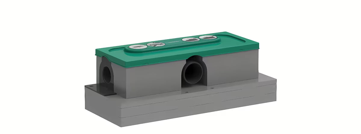 Hansgrohe uBox základní těleso pro sprchový žlab 34,3 cm s připojením DN50