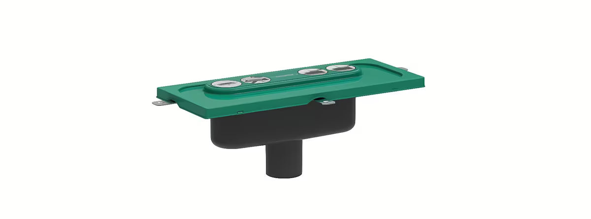 Hansgrohe uBox základní těleso pro sprchový žlab 39,7 cm s připojením DN50