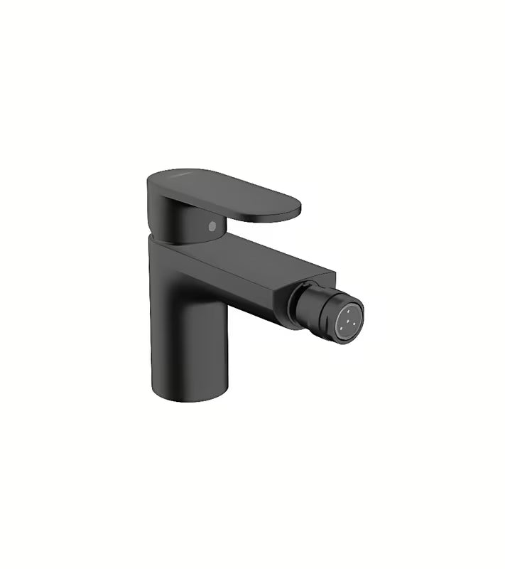 Bidetová páková baterie hansgrohe Vernis Blend v černé matné s výpustí a táhlem