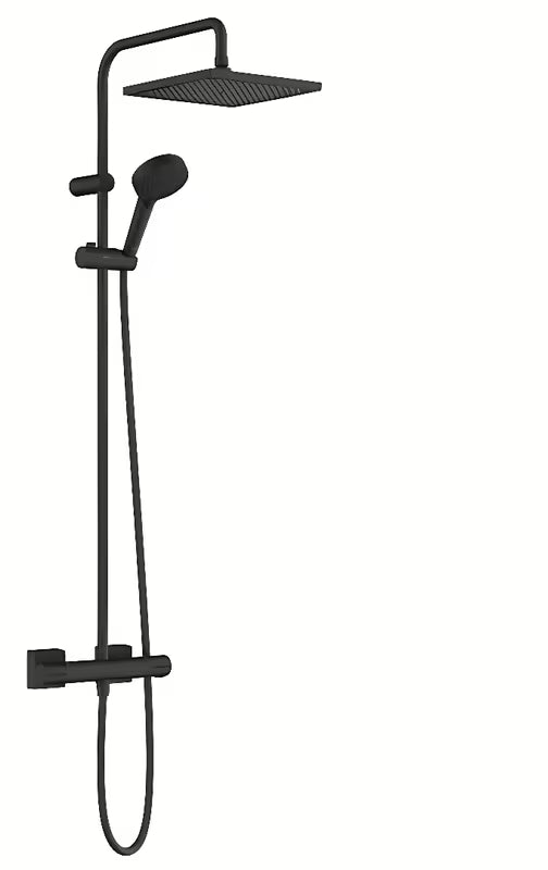 Hansgrohe Vernis Shape 240 EcoSmart sprchový systém s termostatickou baterií v matné černé