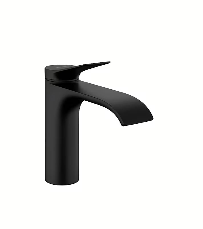 Hansgrohe Vivenis páková umyvadlová baterie v černo-matném provedení s extra širokým proudem WaterfallStream
