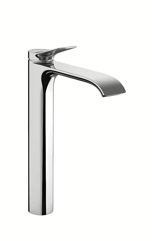 Vysoká páková umyvadlová baterie Hansgrohe Vivenis v chromovém provedení s extra širokým proudem.