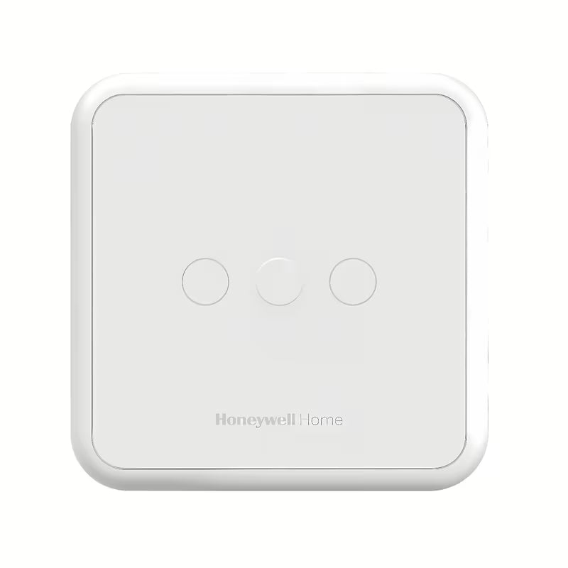 Bílý drátový digitální pokojový termostat Honeywell DT4 s LED displejem a dotykovými tlačítky
