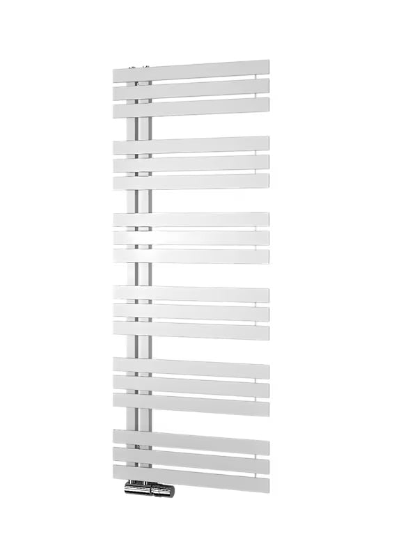 Bílý radiátor Isan Miro 60x150 cm z hladkých ocelových profilů pro ústřední vytápění