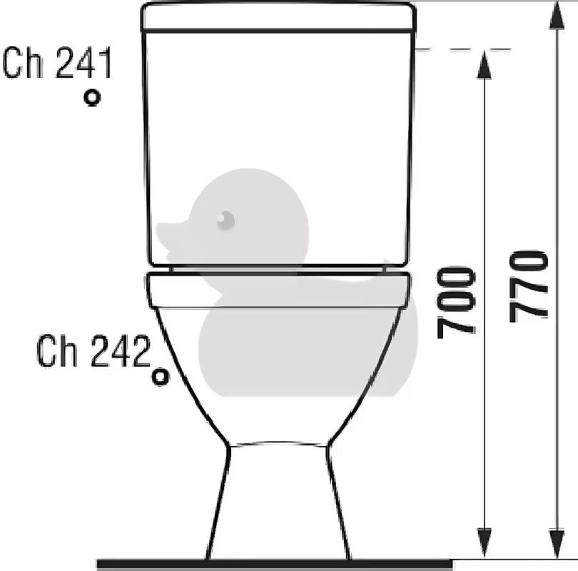 WC kombi Jika Lyra Plus v bílé barvě s hlubokým splachováním a nádržkou DualFlush