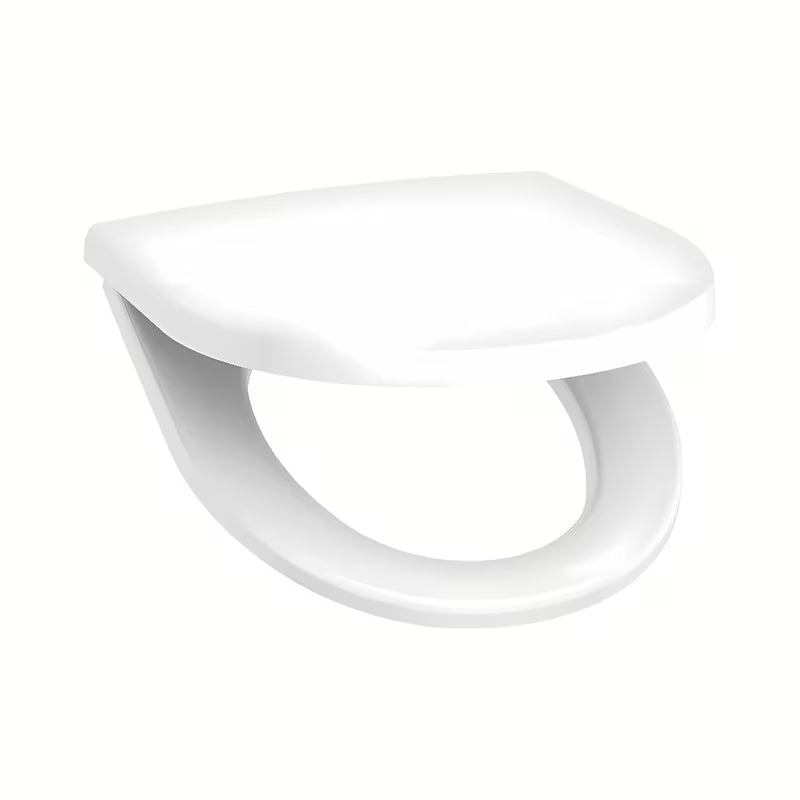 Bílé WC sedátko Jika Lyra Plus z duroplastu s technologií SoftClose a ocelovými panty