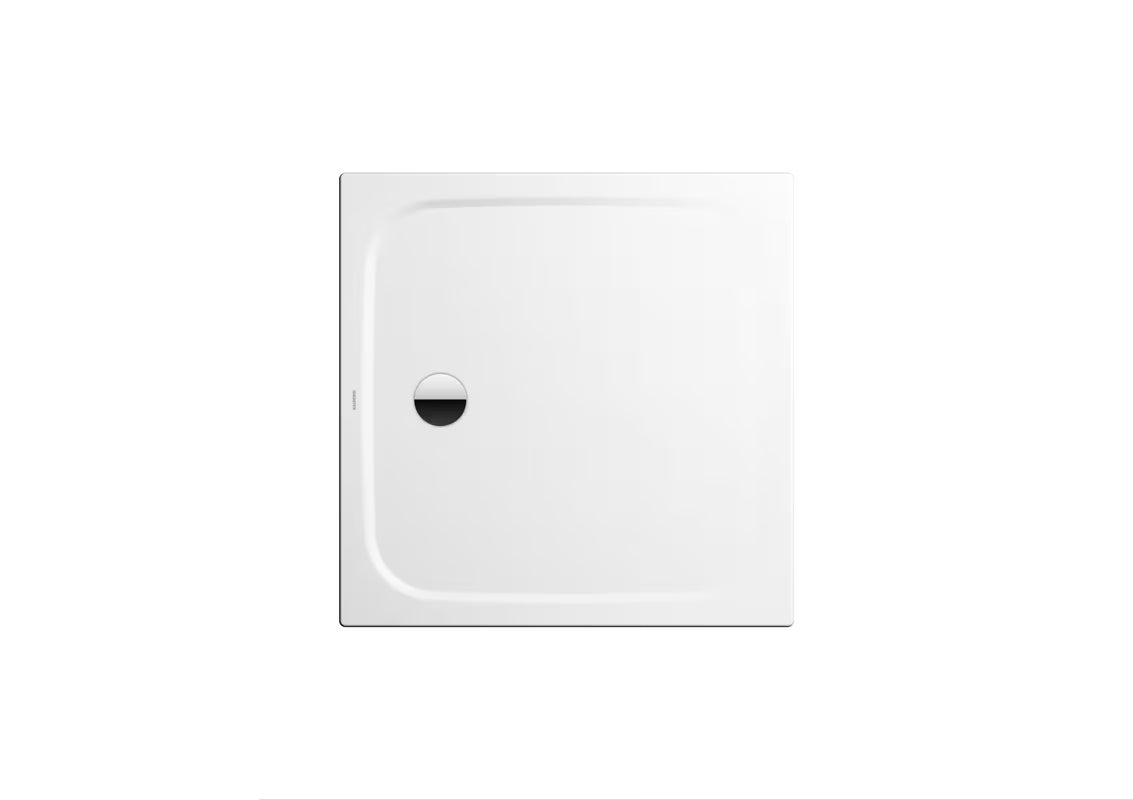 Čtvercová sprchová vanička Kaldewei Cayonoplan 90x90 cm ze smaltované oceli v alpské bílé