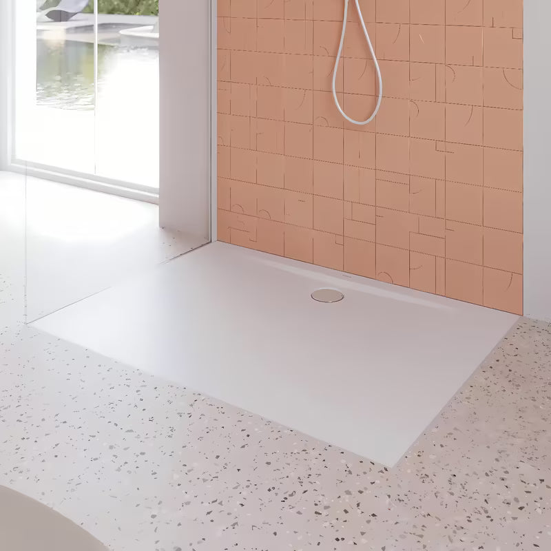 Bílá obdélníková sprchová vanička Kaldewei Superplan Zero 80x150 cm ze smaltované oceli
