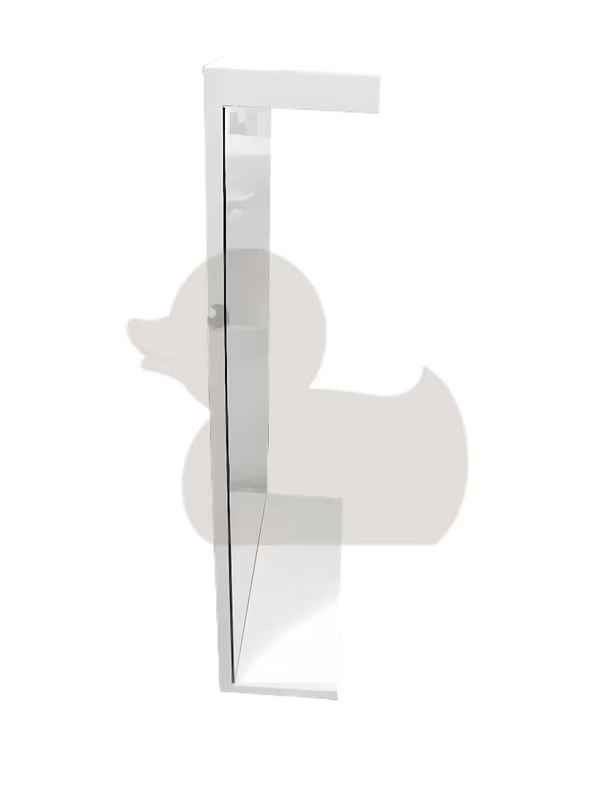 Keramia Pro obdélníkové LED zrcadlo 80x80 cm v bílém rámu s krytím IP44, orientace na výšku.