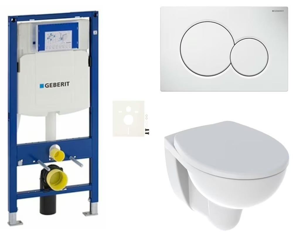 Závěsný WC set Kolo Rekord s modulem Geberit Duofix pro předstěnovou instalaci