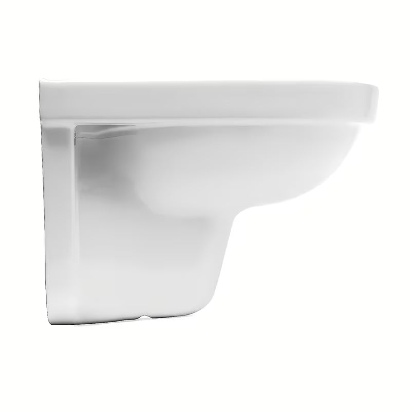 Bílé závěsné WC Laufen Pro Nordic bez splachovacího okruhu s úsporným splachováním 2/4 l