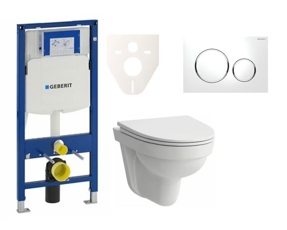 Závěsný WC set Laufen Pro Nordic s instalačním modulem Geberit Duofix pro předstěnovou montáž