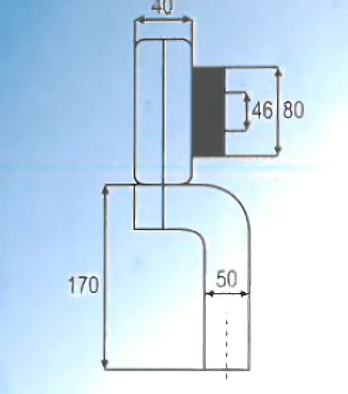 Bílý svislý sifon Multi k pisoáru s připojením DN50