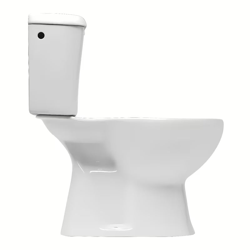 Bílé WC kombi Multi Eur se spodním odpadem do podlahy a nádržkou včetně ventilů