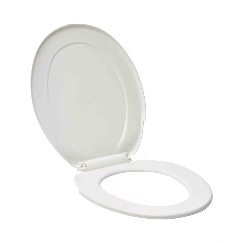 Bela WC deska Multi iz termoplasta s plastičnimi tečaji in skritim pritrjevanjem