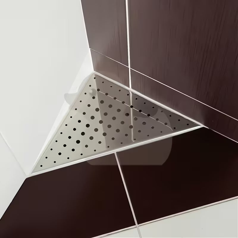 Rohový sprchový žlab Multi 30x30 cm v nerezovém provedení s roštem a sifonem