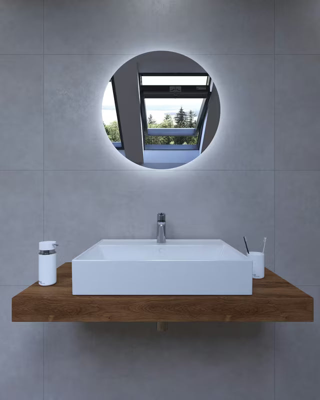 Koupelnová sestava Naturel Dolce 100x50 cm v dekoru dub charleston s umyvadlem, deskou a baterií