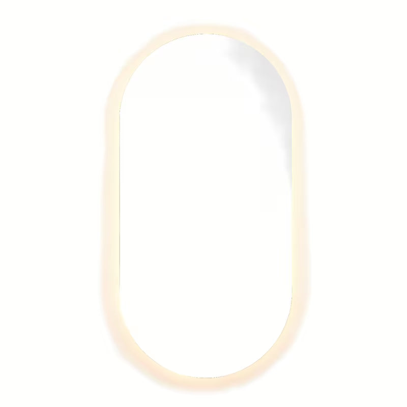 Oválné LED zrcadlo Naturel Project 40x80 cm s fólií proti zamlžení a senzorovým ovládáním