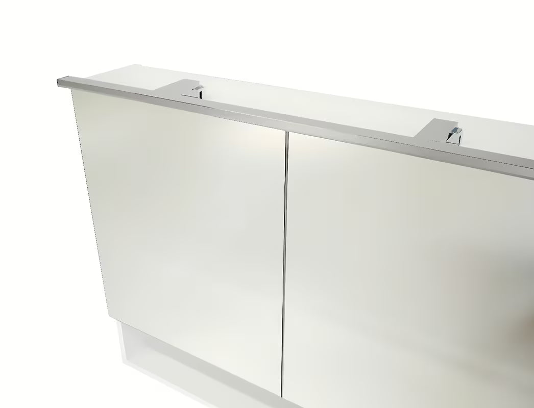Zrcadlová skříňka Naturel Vario v bílé matné barvě se zrcadlovými dvířky