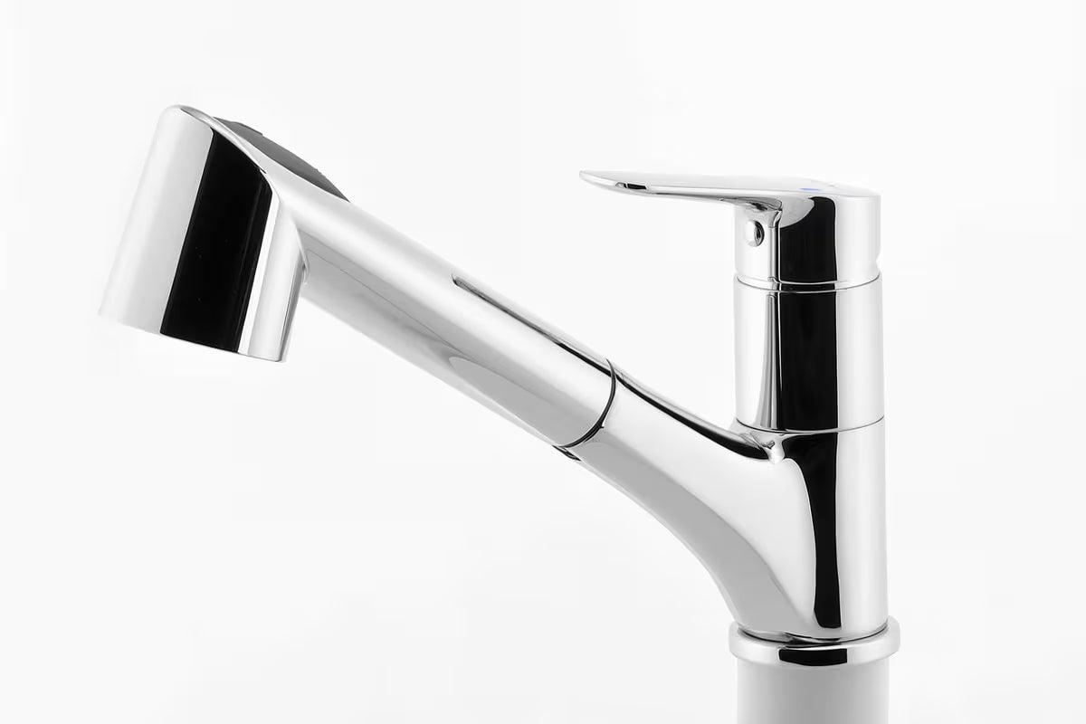 Novaservis Metalia 54 stojánková dřezová baterie v chromovém lesku s vytahovací sprškou