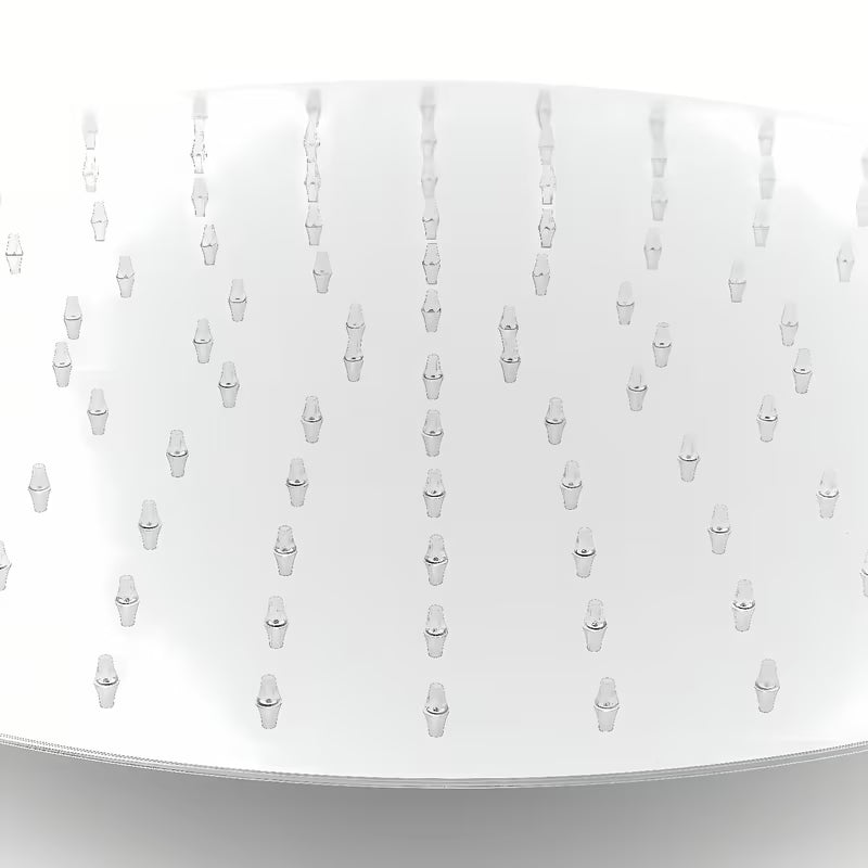 Mosazná hlavová sprcha Optima Chrome v kulatém designu s průměrem 40 cm.
