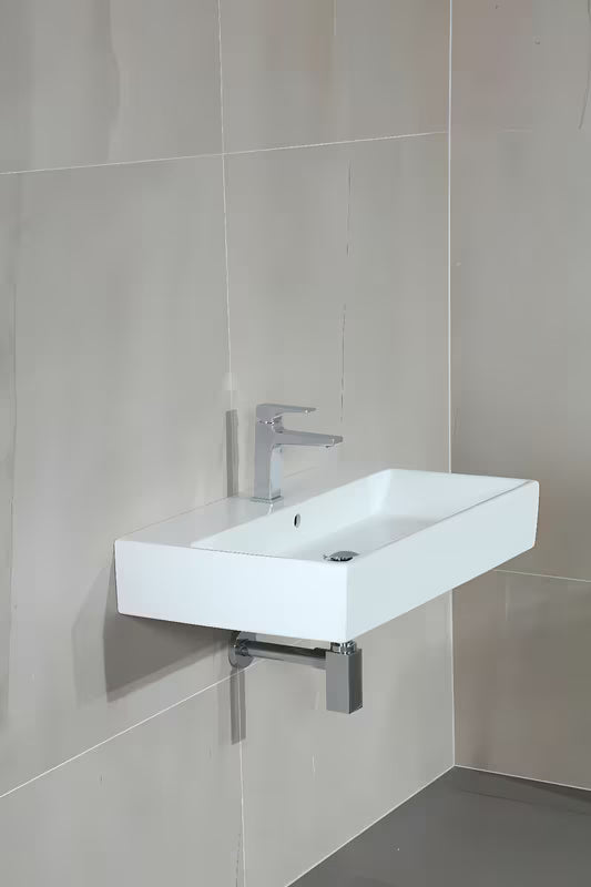Designový umyvadlový sifon Optima Chrome s průměrem 32 mm