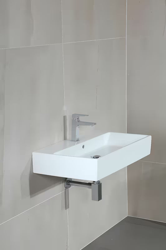 Designový umyvadlový sifon Optima Chrome s průměrem 32 mm