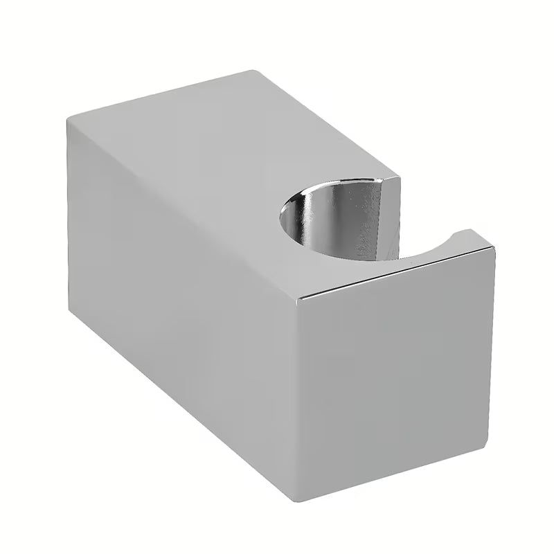 Chromový nástěnný pevný držák sprchy Optima v hranatém designu