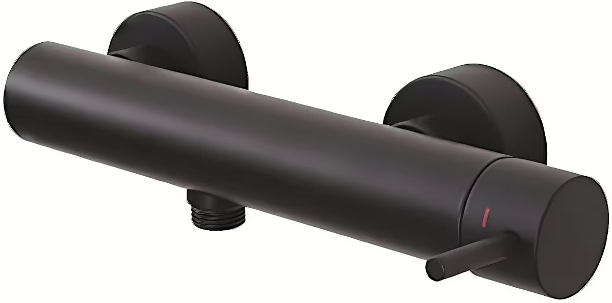 Paffoni Light nástěnná sprchová baterie v matné černé s pákovým ovládáním