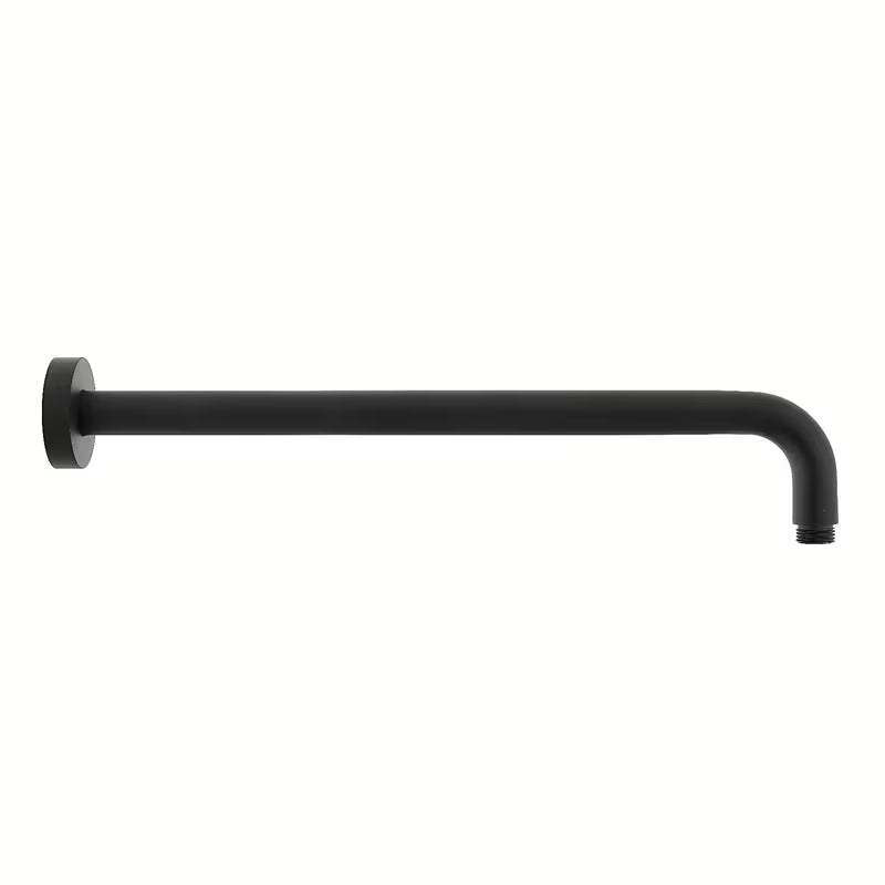 Černo-matné sprchové rameno Paffoni Lux o délce 40 cm do sprchy