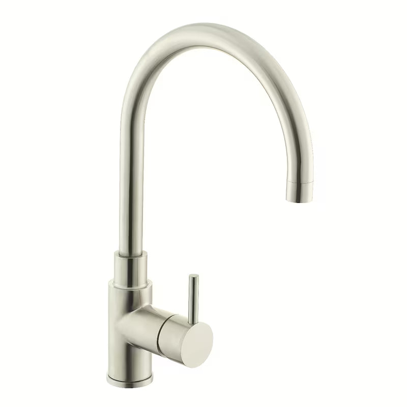 Paffoni Vallone nerezová dřezová baterie Supersteel s otočným ramínkem