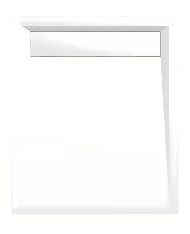 Bílá obdélníková sprchová vanička Polysan Varesa 100x80 cm z litého mramoru