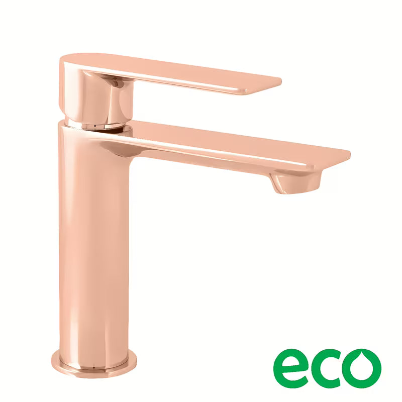 Stojánková umyvadlová baterie Rav Slezak Nil bez výpusti v provedení rose gold lesk.