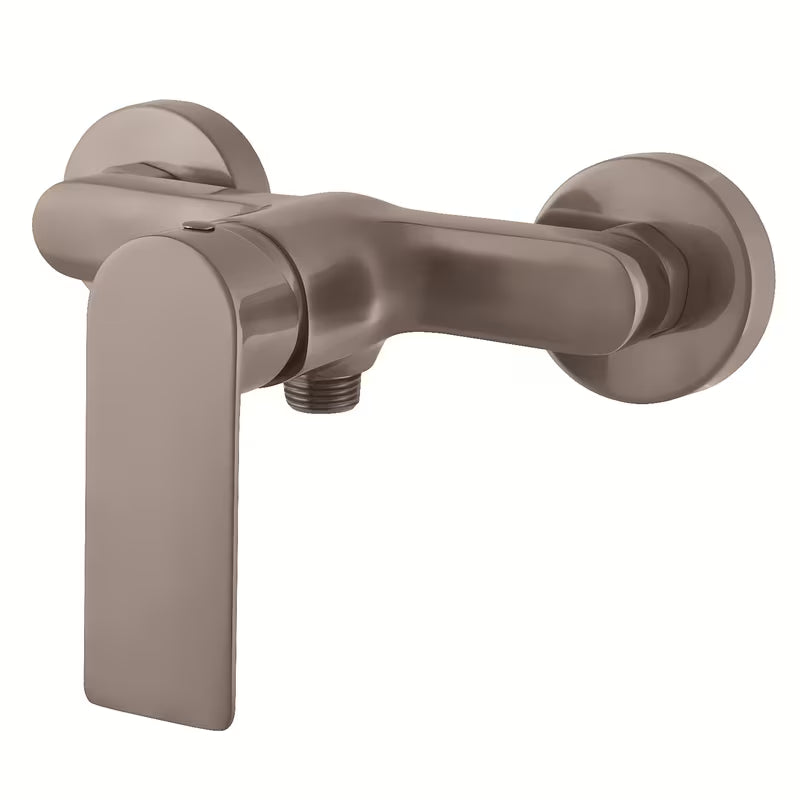 Nástěnná sprchová baterie Rav Slezak Nil v provedení kartáčovaná metal grey s matným povrchem.