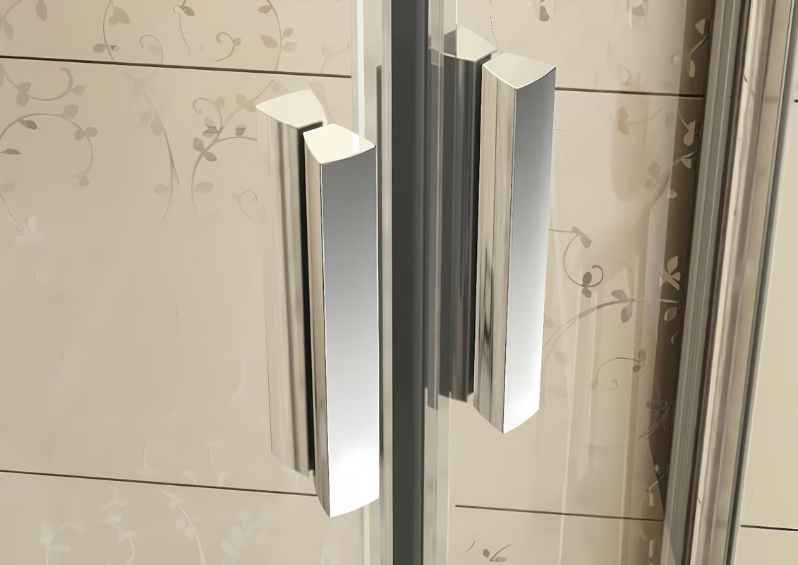 Čtvrtkruhový sprchový kout Ravak Blix 90x90 cm v provedení matný chrom s čirým sklem