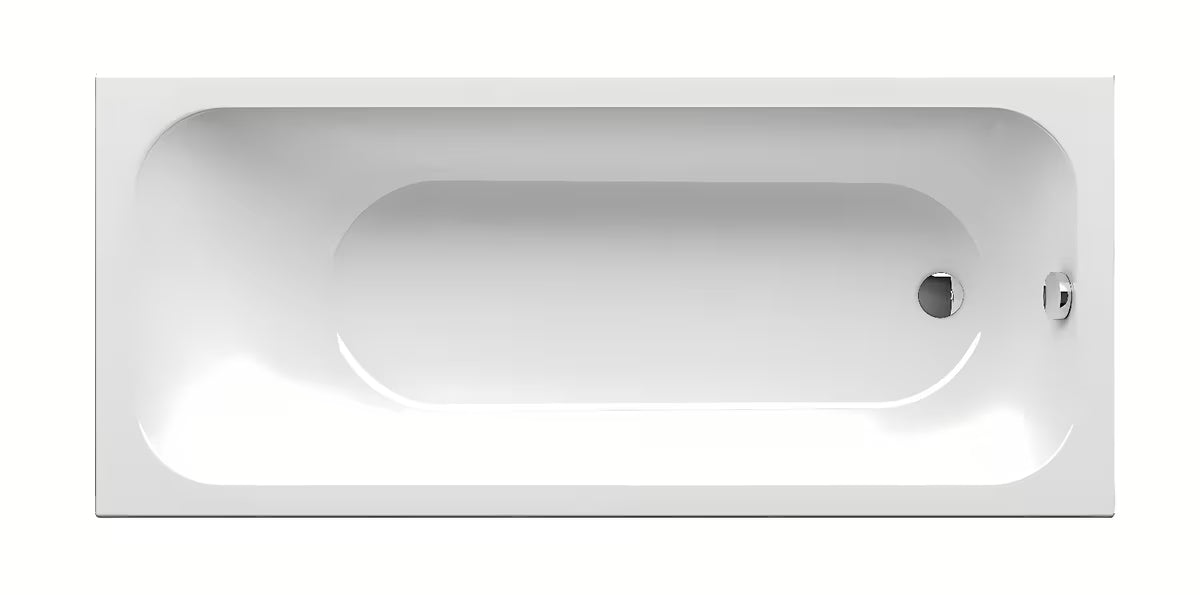 Obdélníková vana Ravak Chrome 170 x 75 cm z litého akrylátu, vhodná pro levou i pravou orientaci.
