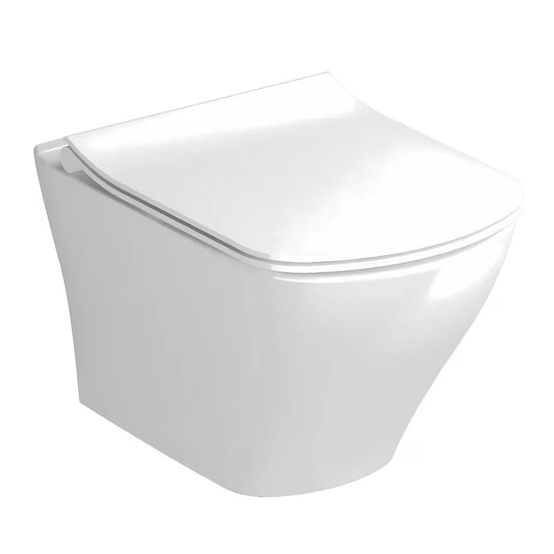 Bílé extra tenké WC sedátko Ravak Classic Slim se systémem SoftClose
