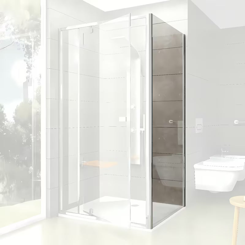 Šoninė sienelė Ravak Pivot 90 cm, blizgaus chromo, su skaidriu grūdintu stiklu ir Ravak anticalc danga.