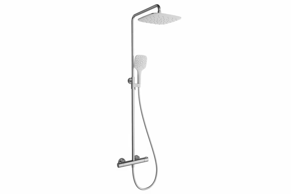 Sprchový systém Ravak Termo 300 s termostatickou baterií v chromu s hlavovou sprchou 25 cm a ruční sprchou