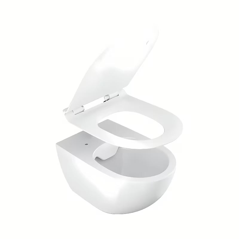 Bílé WC sedátko Ravak Vita Slim z duroplastu se systémem SoftClose pro tiché dovírání