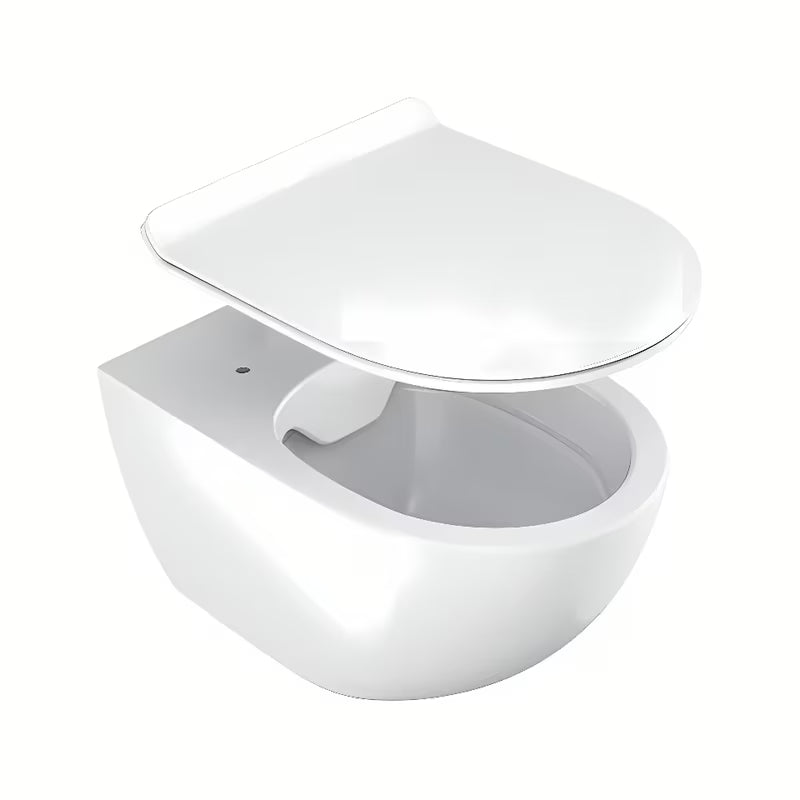 Bílé WC sedátko Ravak Vita Slim z duroplastu se systémem SoftClose pro tiché dovírání
