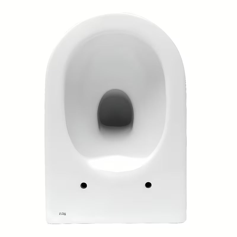 Bílé závěsné WC Roca Nexo bez splachovacího okruhu se skrytým uchycením