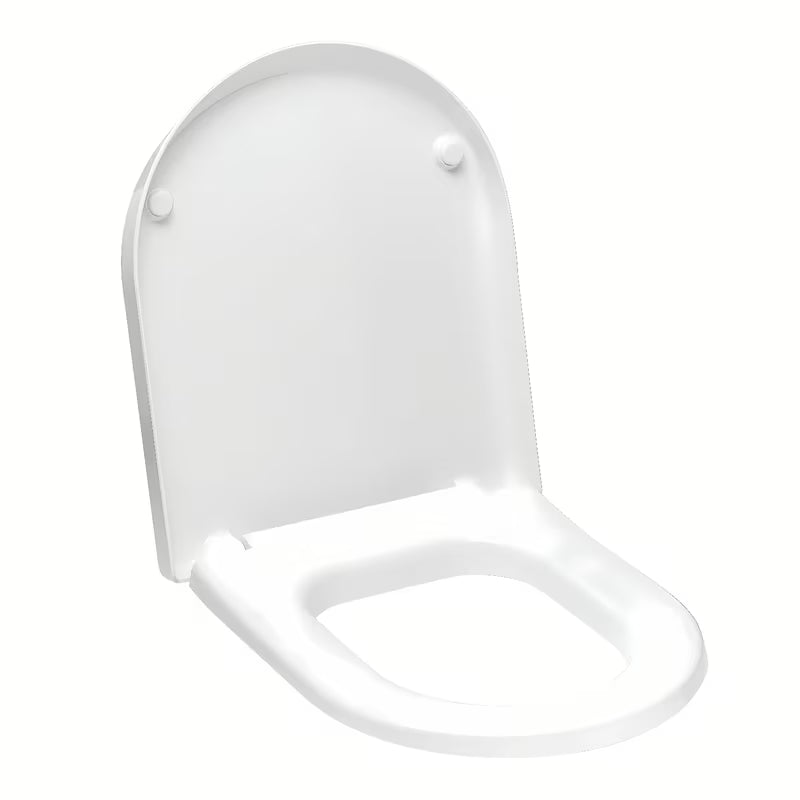 Bílé WC sedátko Roca Nexo z duroplastu se systémem SoftClose a kovovými panty